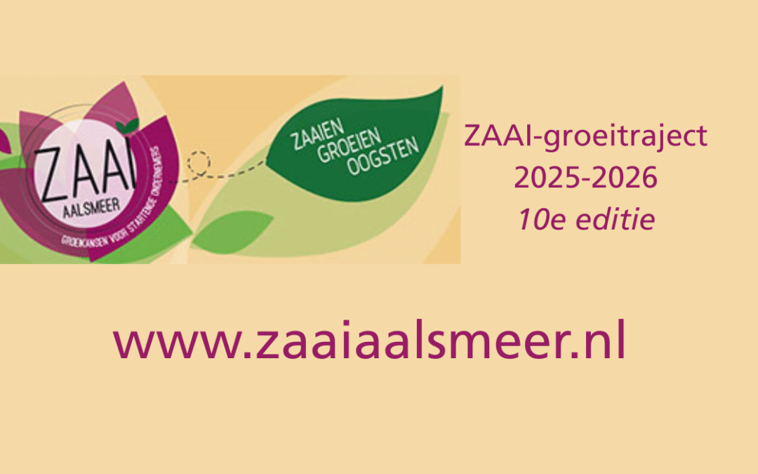 Nieuw Ondernemend Aalsmeer 1 ZAAI Aalsmeer maakt zich op voor de 10e editie