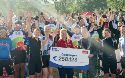Ruim 1.500 deelnemers fietsen en lopen mee tijdens Ride for the Roses in Aalsmeer
