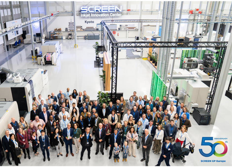 SCREEN Europe viert 50 jaar bestaan van leiderschap in de industrie en inkjetinnovatief